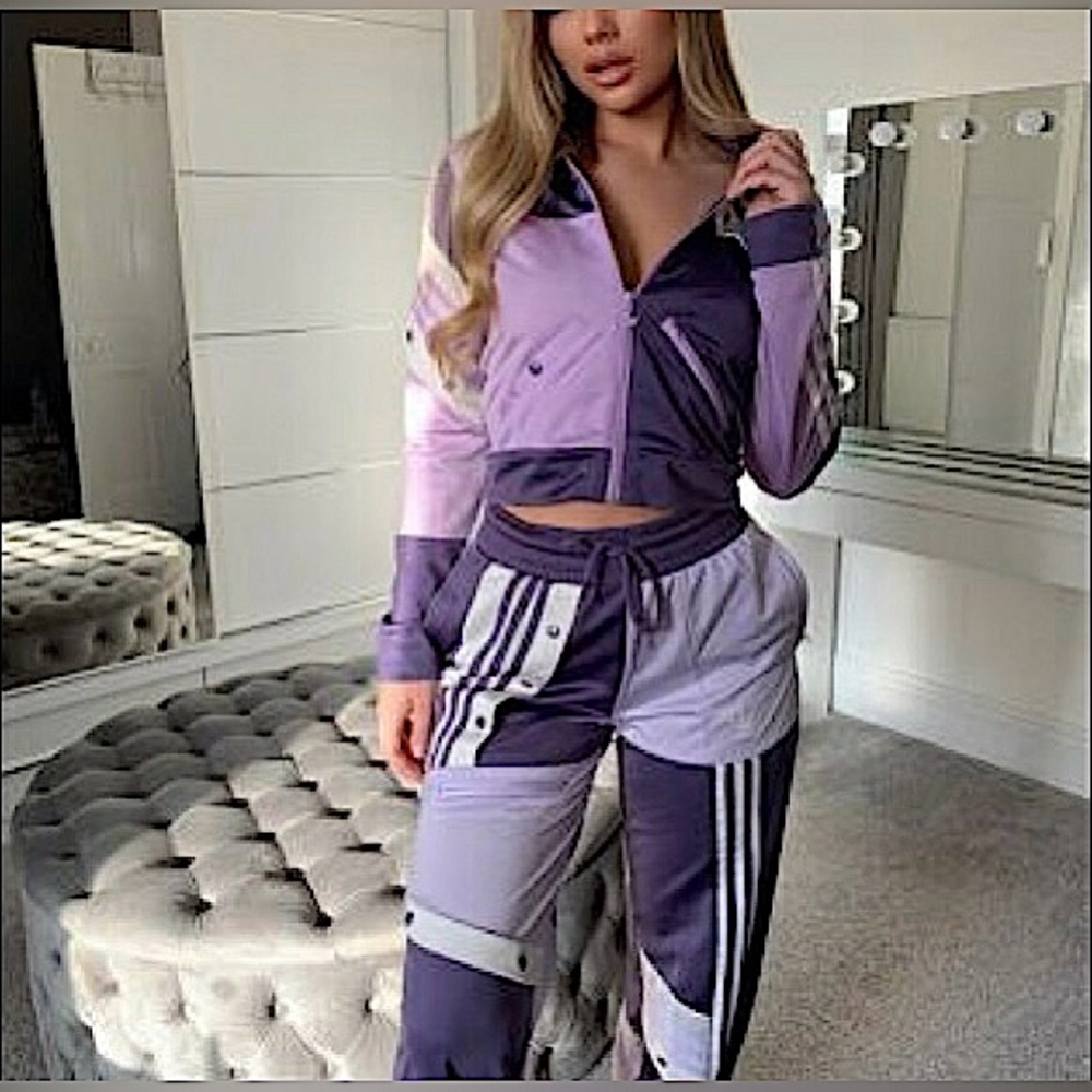 Adidas x Danielle Cathari Purple Tracksuit